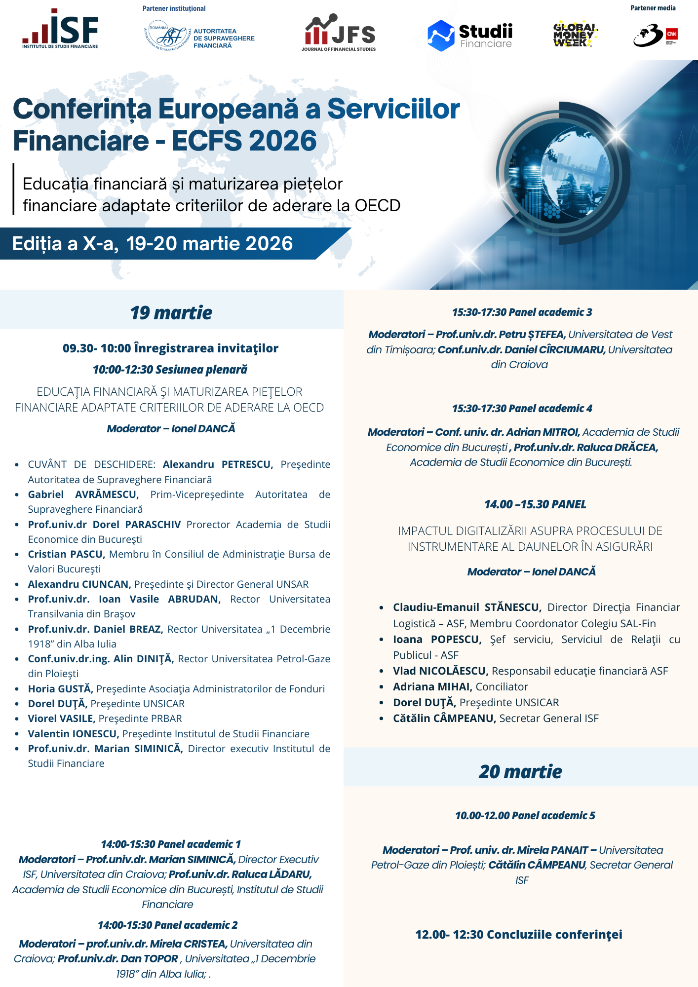 Agenda ECFS 2026